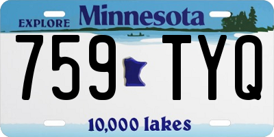 MN license plate 759TYQ