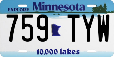 MN license plate 759TYW