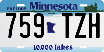 MN license plate 759TZH