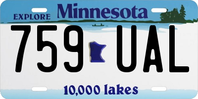 MN license plate 759UAL
