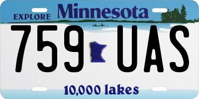 MN license plate 759UAS