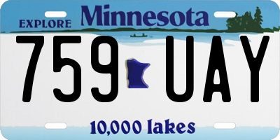 MN license plate 759UAY