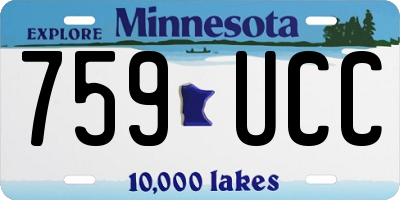 MN license plate 759UCC