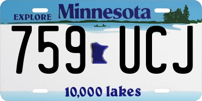 MN license plate 759UCJ