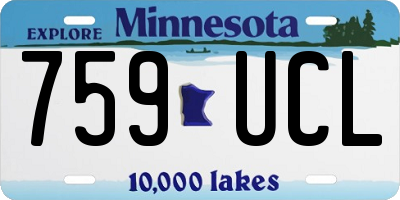 MN license plate 759UCL