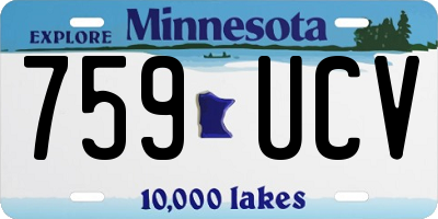 MN license plate 759UCV