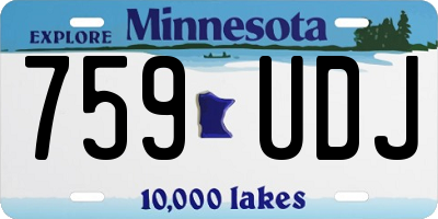 MN license plate 759UDJ