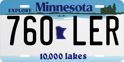 MN license plate 760LER