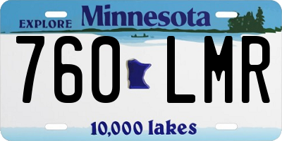 MN license plate 760LMR