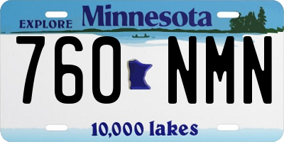 MN license plate 760NMN