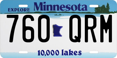MN license plate 760QRM
