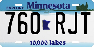 MN license plate 760RJT