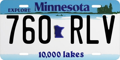 MN license plate 760RLV