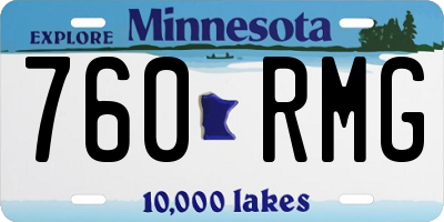 MN license plate 760RMG