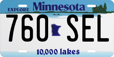 MN license plate 760SEL