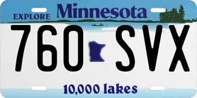 MN license plate 760SVX