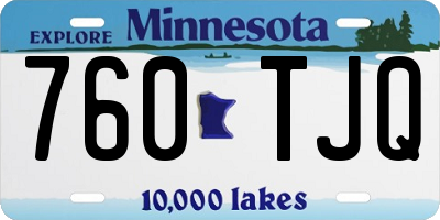 MN license plate 760TJQ