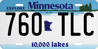 MN license plate 760TLC