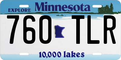 MN license plate 760TLR