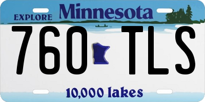 MN license plate 760TLS