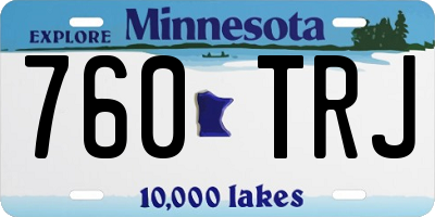 MN license plate 760TRJ