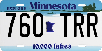 MN license plate 760TRR
