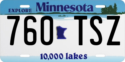 MN license plate 760TSZ