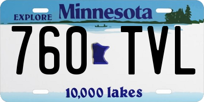 MN license plate 760TVL