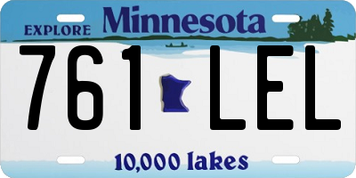 MN license plate 761LEL