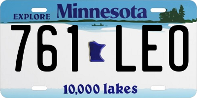 MN license plate 761LEO