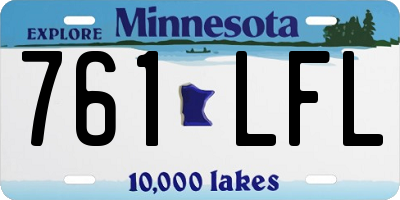 MN license plate 761LFL