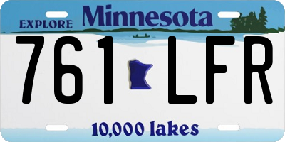 MN license plate 761LFR