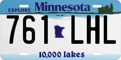 MN license plate 761LHL