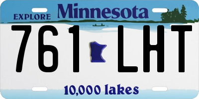 MN license plate 761LHT