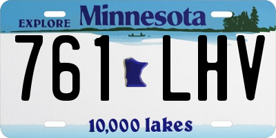 MN license plate 761LHV