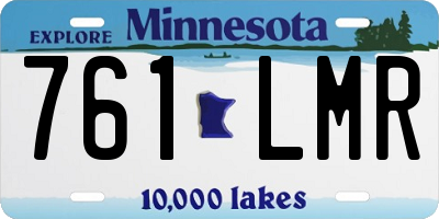 MN license plate 761LMR