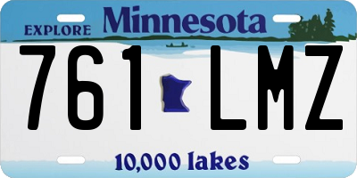 MN license plate 761LMZ