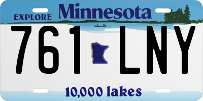 MN license plate 761LNY