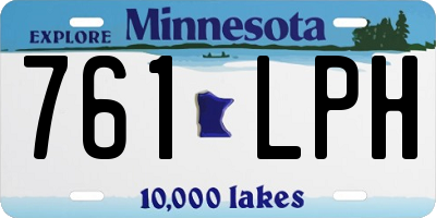 MN license plate 761LPH