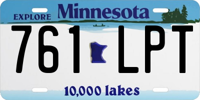 MN license plate 761LPT
