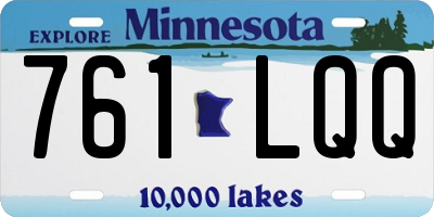MN license plate 761LQQ