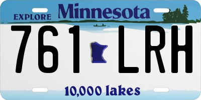 MN license plate 761LRH