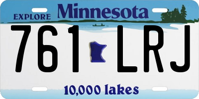MN license plate 761LRJ