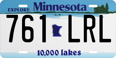 MN license plate 761LRL