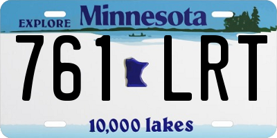 MN license plate 761LRT