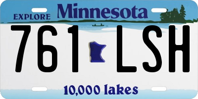 MN license plate 761LSH