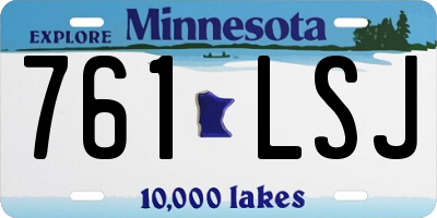 MN license plate 761LSJ