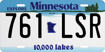 MN license plate 761LSR