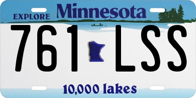 MN license plate 761LSS