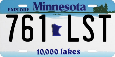 MN license plate 761LST